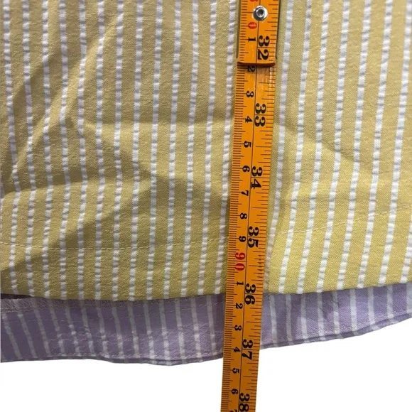 NEW Umgee Color Block Button Up Mini Shirt Dress Size XL Stripped Multicolor - Picture 11 of 12